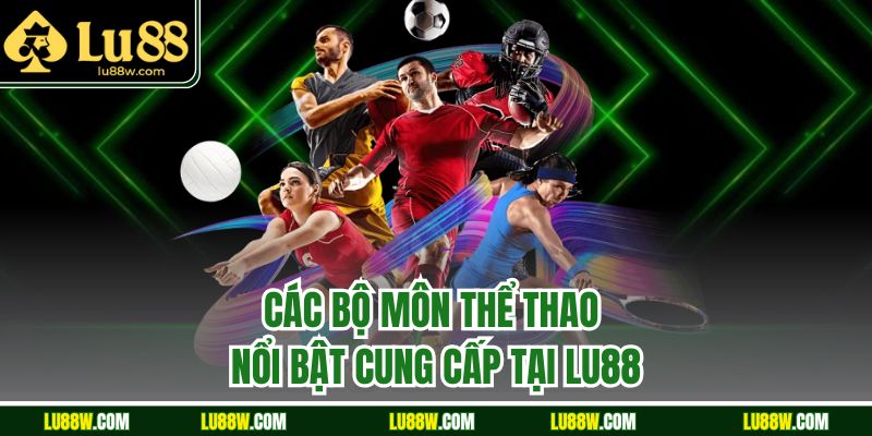 Các bộ môn thể thao nổi bật cung cấp tại LU88